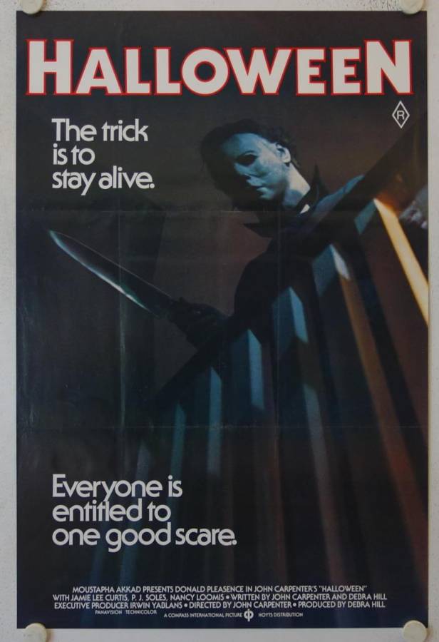 Halloween original release australian Onesheet movie poster